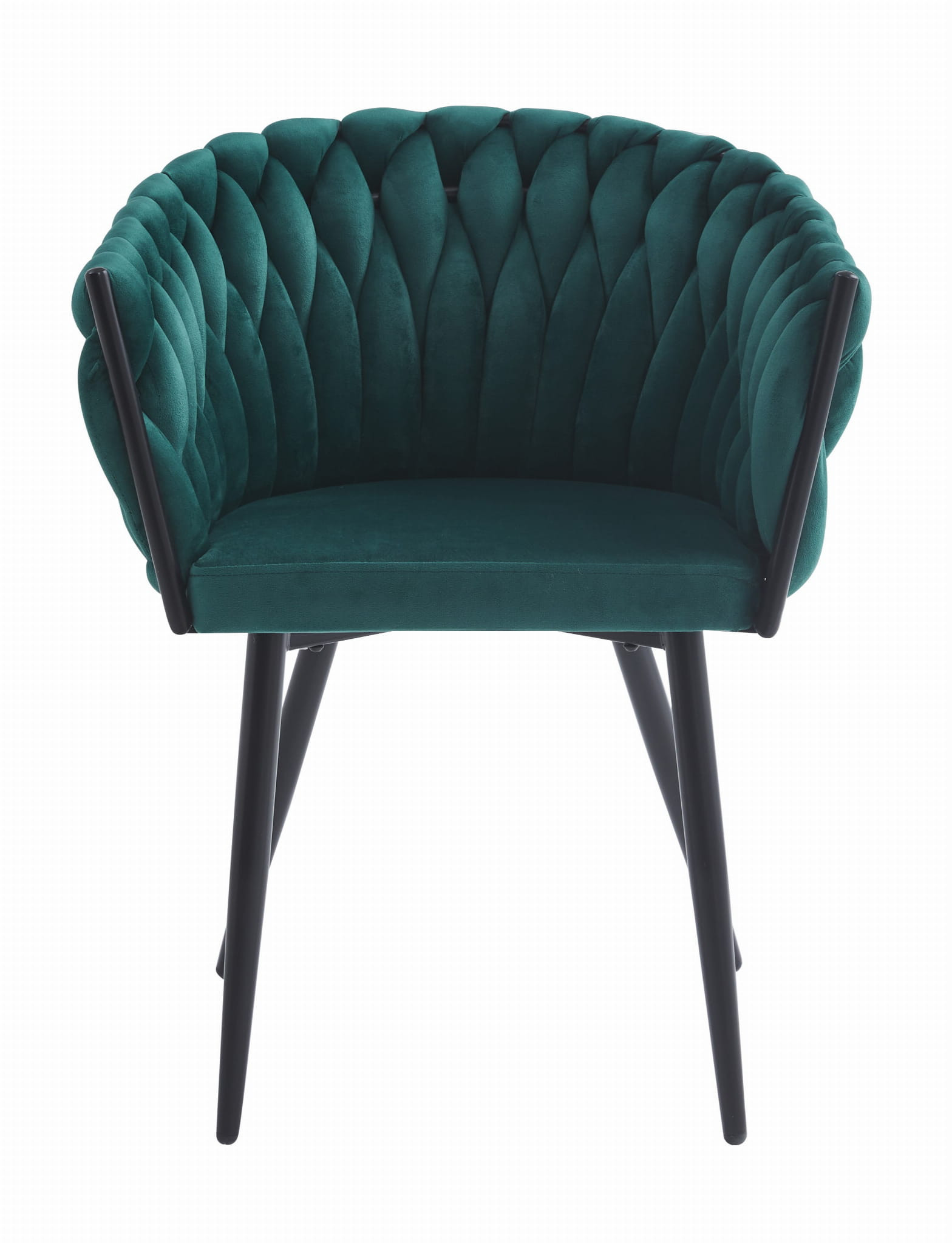 Jedálenská stolička ORION zamatová zelená