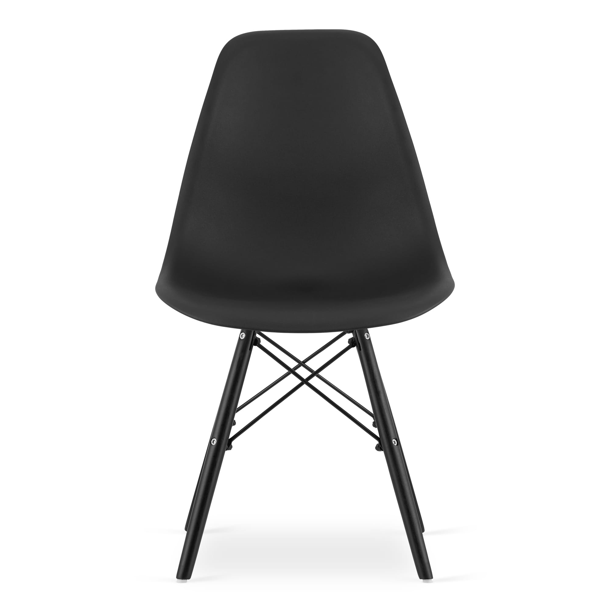 Set dvou jídelních židlí OSAKA černé (černé nohy) 2ks