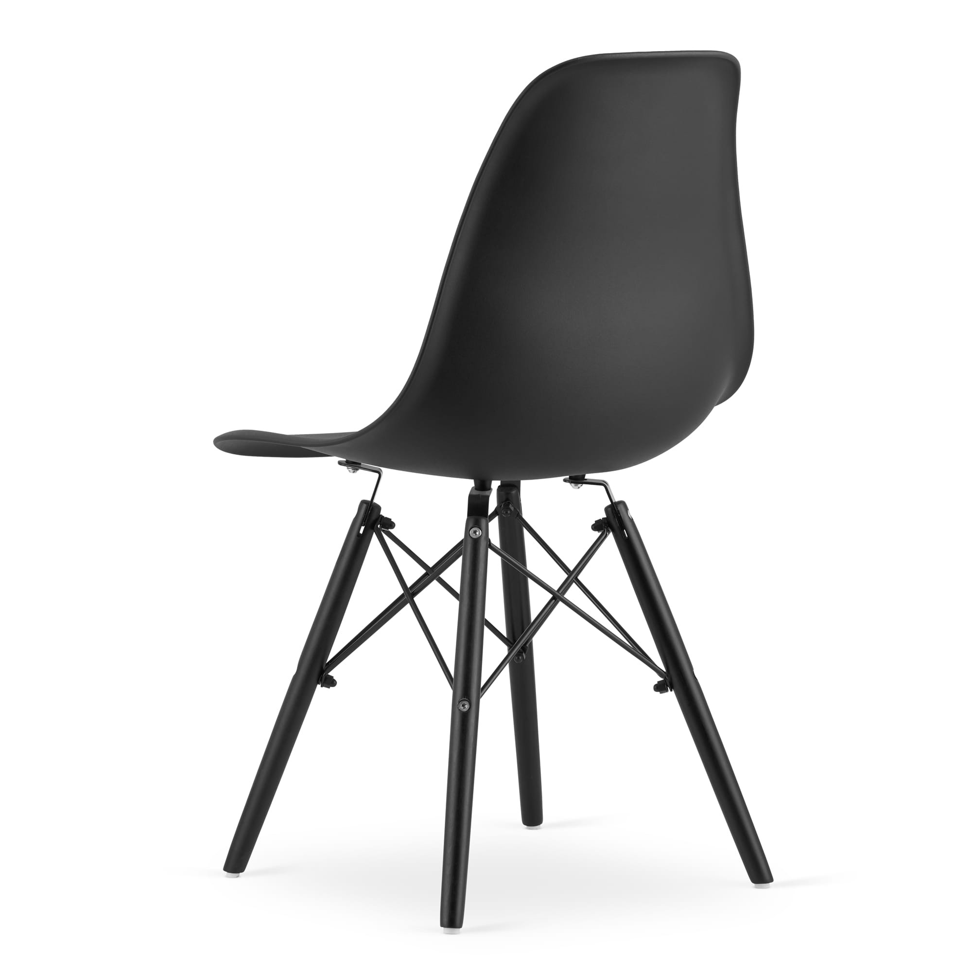 Set dvou jídelních židlí OSAKA černé (černé nohy) 2ks