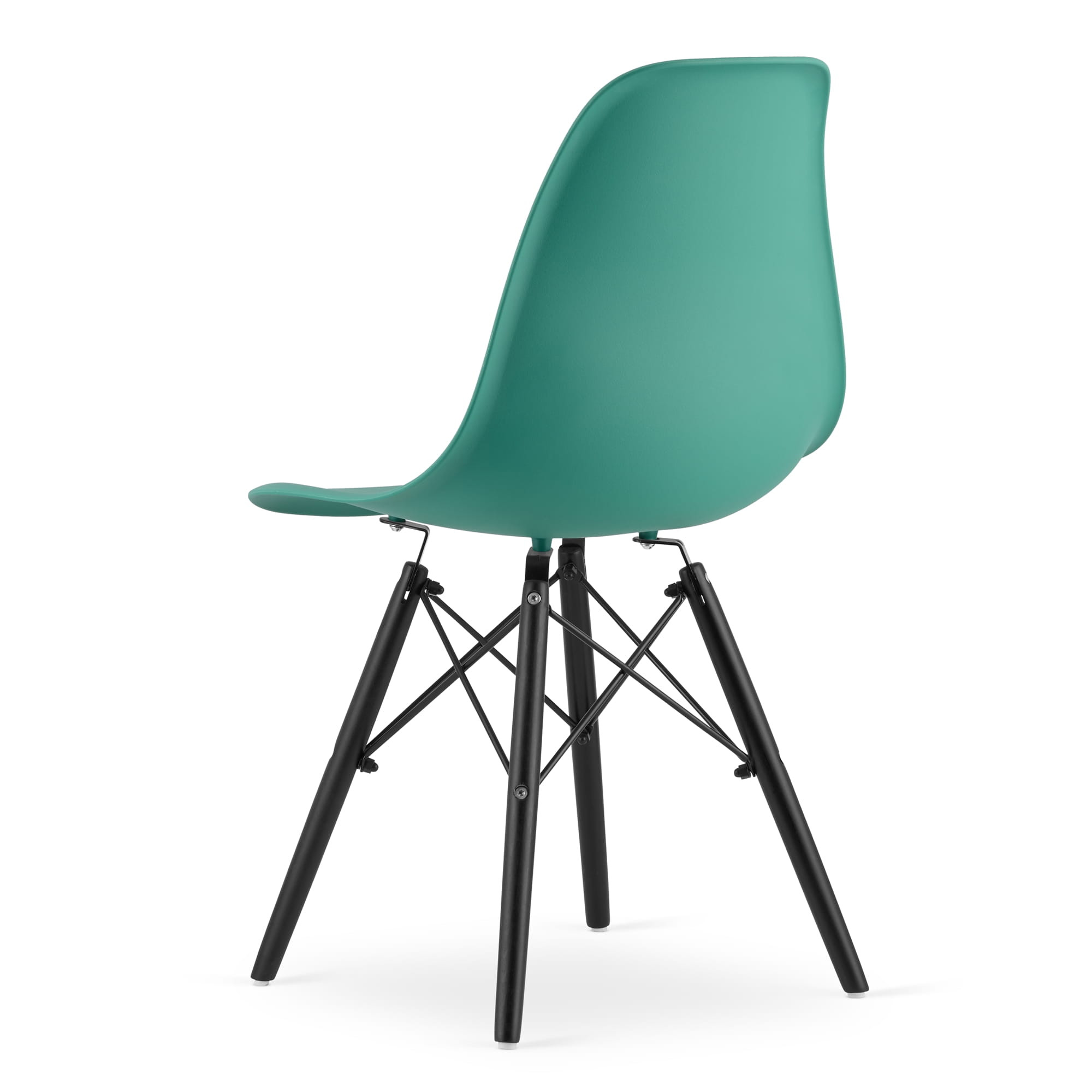 Set jídelních židlí OSAKA zelené (černé nohy) 4ks