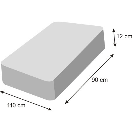 Obdélníkový matrac XL bordó