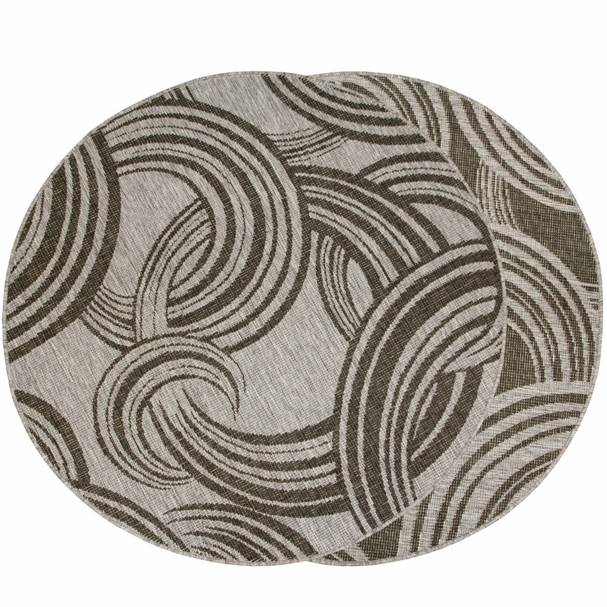 Šňůrkový oboustranný koberec Brussels 205449/11020 šedý / grafitový