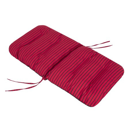 Polštář na lehátko/židle NATALIA pásky, červený