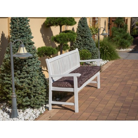 Zahradní polštář na lavičku ETNA 120x40 cm, hnědý ekolen