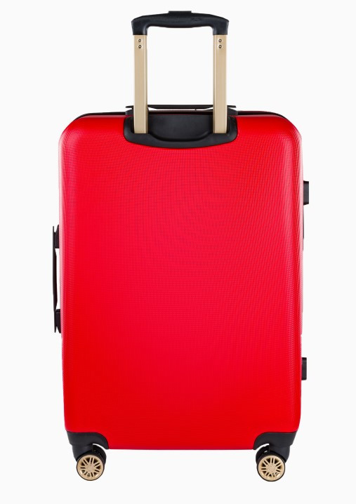 Střední červený kufr Los Angeles