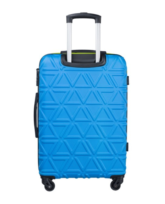 Střední modrý kufr California s kontrastním povrchem