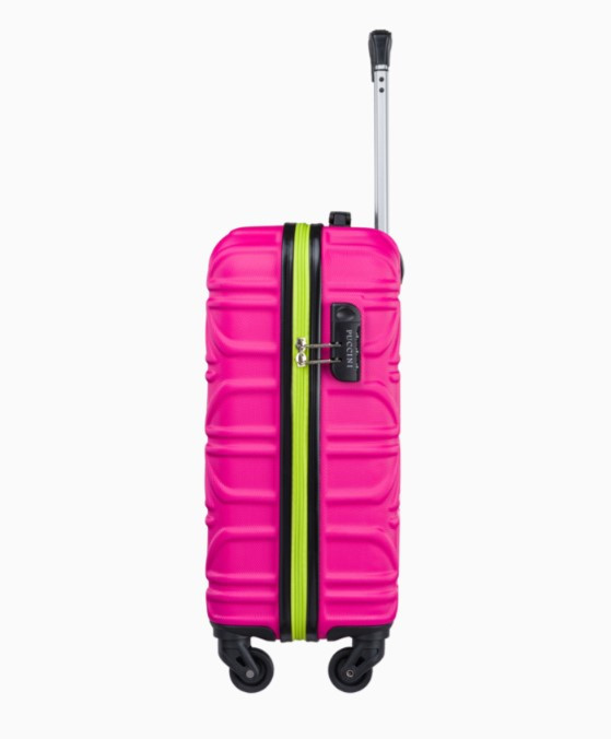 Růžový kabinový kufr California s kontrastním povrchem