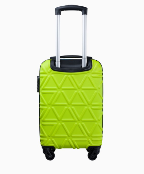 Limetkový kabinový kufr California s kontrastní povrchem