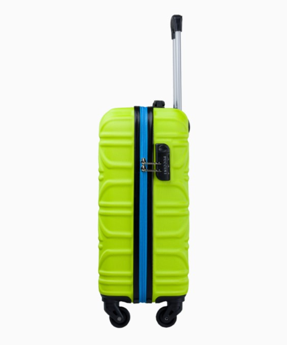 Limetkový kabinový kufr California s kontrastní povrchem