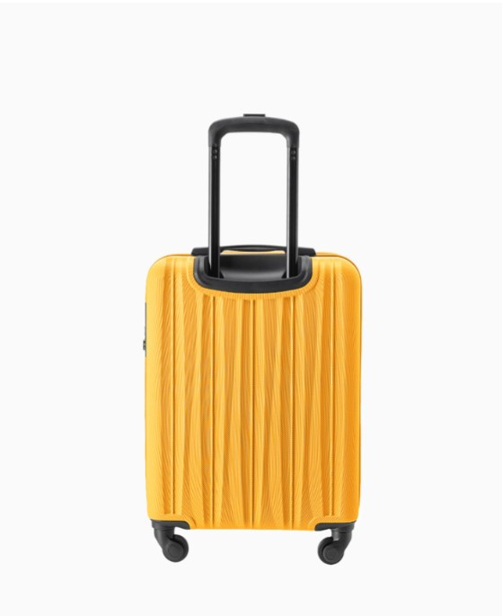 Žlutý kabinový kufr Bali s drážkami