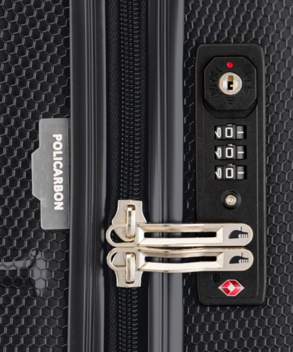 Antracitový kabinový kufr Panama