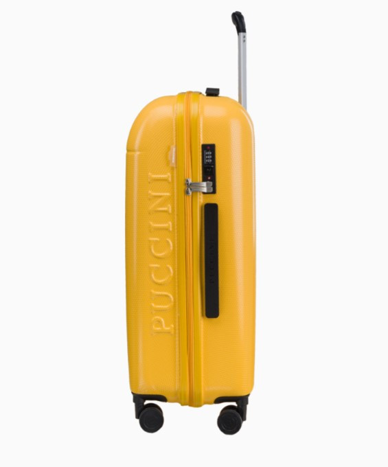 Střední žlutý kufr Voyager 2.0