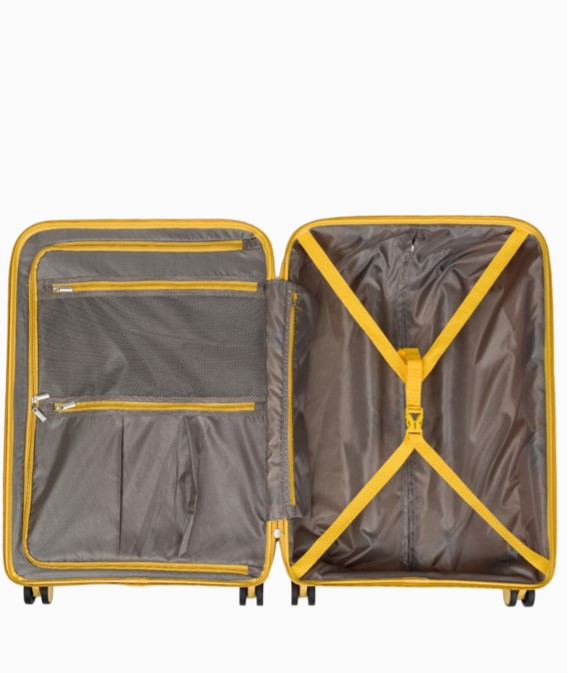 Střední žlutý kufr Mykonos