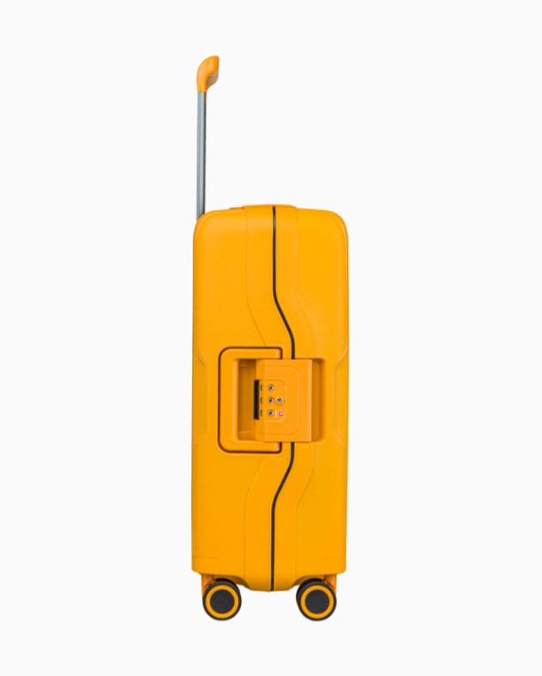 Žlutý kabinový kufr Osaka uzavíraný přezkami