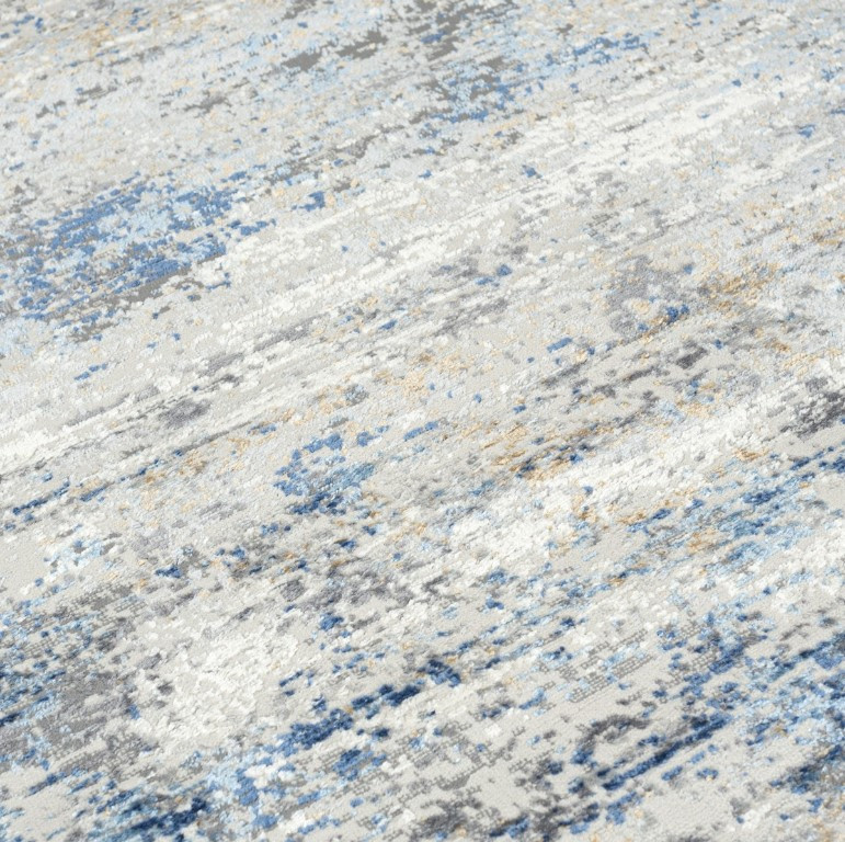 Koberec PORTLAND G509B HIL - bílý, modrý