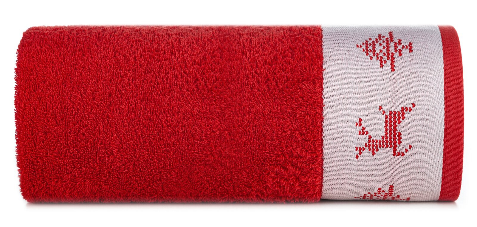 Sada ručníků NOEL 02 červená / bílá