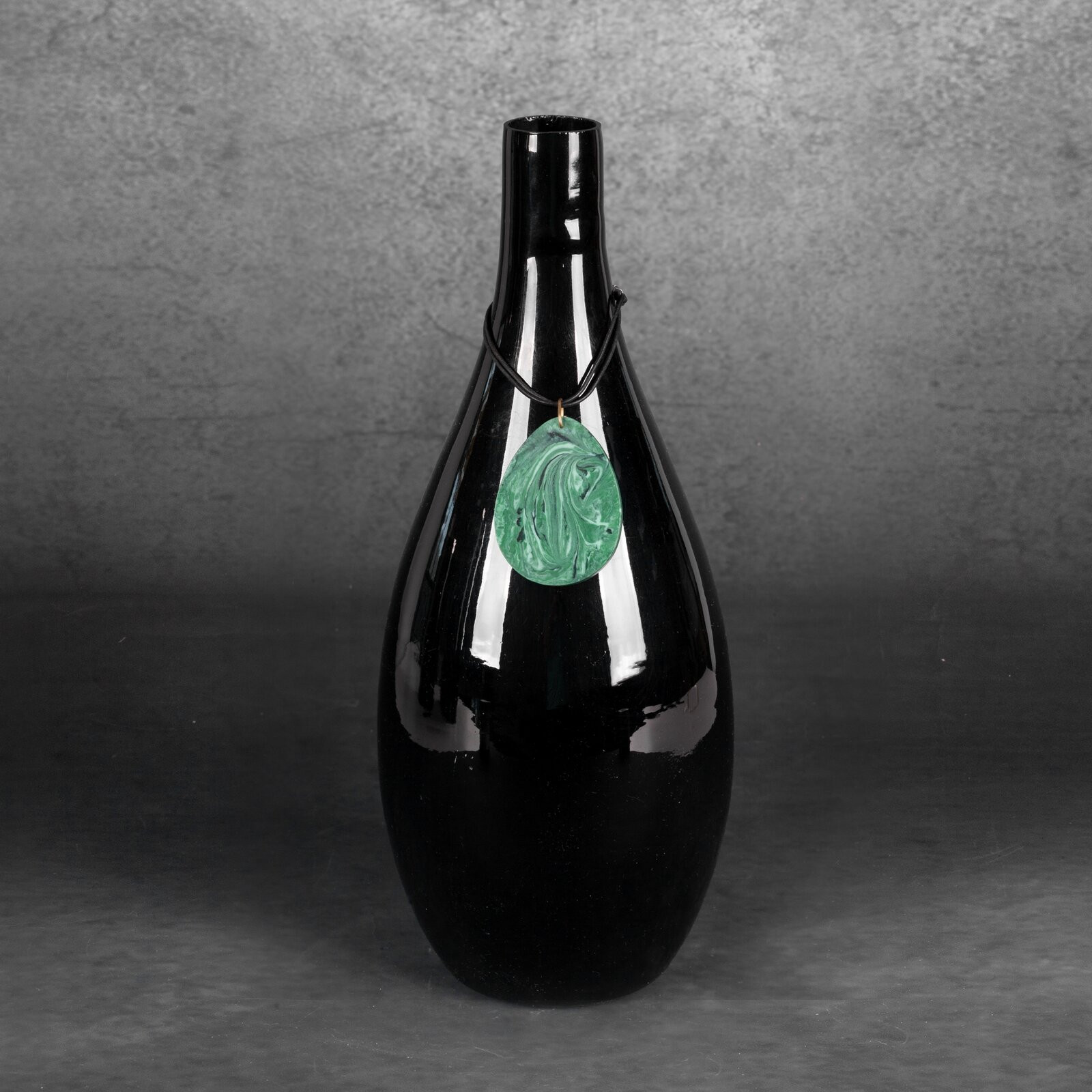 Váza CAPRI 01 čierna / zelená