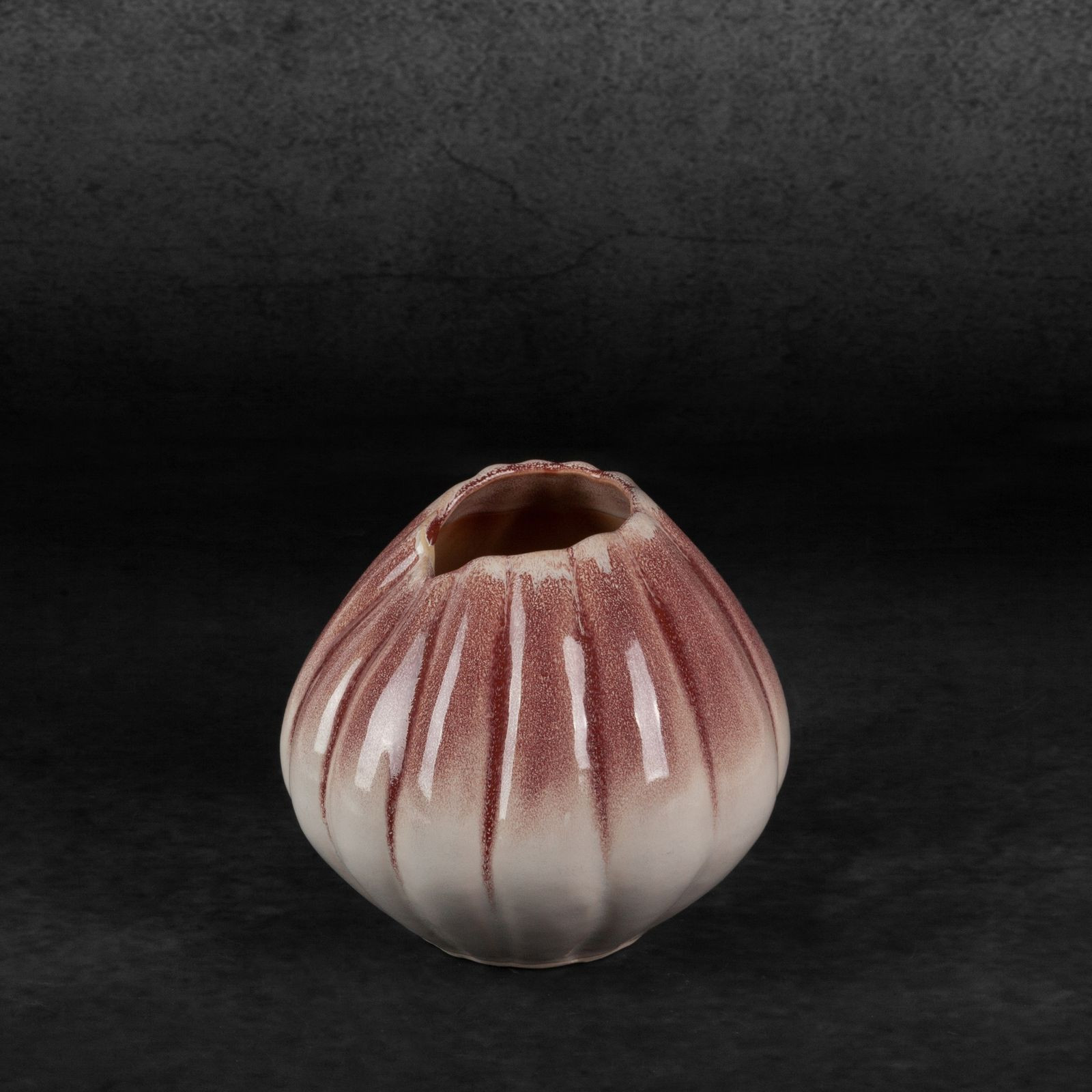 Váza EVITA 03 krémová / růžová