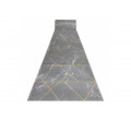 Behúň EMERALD exkluzívny 1012 glamour, marmur, geometrický sivý/zlatý