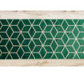 Behúň EMERALD exkluzívny 1014 glamour, styl kocka zelený/zlatý
