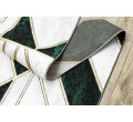 Behúň EMERALD exkluzívny 1015 glamour, marmur, geometrický zelený/zlatý