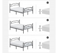 Kovová manželská postel 140 cm RMB073B01