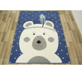Detský koberec Luna Kids 534222/94955 -Medvedík indián, modrý