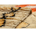 Ručne tkaný vlnený koberec BERBER BJ1005 Boujaad berber Boho, béžový / žltý