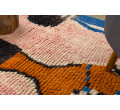 Ručně tkaný vlněný koberec BERBER BJ1018 Boujaad berber abstraktní, růžový / modrý