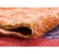 Ručne tkaný vlnený koberec BERBER MR4015 Beni Mrirt berber geometrický, červený / oranžový