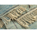 Ručne tkaný vlnený koberec BERBER MR4270 Beni Mrirt berber abstraktný, béžový / modrý