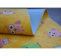 Dětský koberec OWLS sovičky žlutý