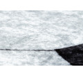 Detský koberec JUNIOR 51553.802 lopta, kruh - čierno / biely 