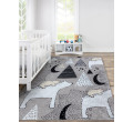 Detský koberec JUNIOR 51974.802 medvedíky, sivý 