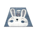 Dětský koberec 3D králíček, modrý
