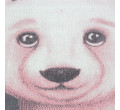 Detský koberec Bambi medveď kruh ružový  
