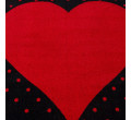 Detský koberec Bambi srdce červený 