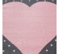 Detský koberec Bambi srdce ružový 