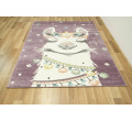 Dětský koberec Lima C882B Lama fialový / krémový