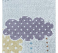 Detský koberec Lucky obláčiky farebné kruh - krém