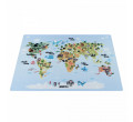 Dětský protiskluzový koberec Play kontinenty