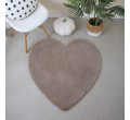 Detský koberec Caty srdce, hnedý