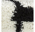 Detský koberec Fun lopta, čierny / krémový kruh 