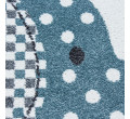 Dětský koberec Kids slůně modrý, kruh
