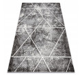 Koberec MATEO 8031/644  geometrický, trojuholníky - štrukturálny sivý