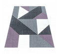 Koberec Ottawa mnohoúhelníky fialově šedý