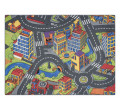 Dětský koberec REBEL ROADS Town life 97 Velké město, ulice protiskluzový - šedý