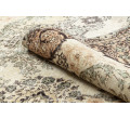 Ručně tkaný vlněný koberec Vintage 10003 ornament / květy, béžový / zelený