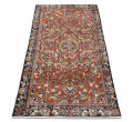 Ručně tkaný vlněný koberec Vintage 10181 rám / květiny, cihlový / zelený
