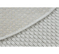 Šnúrkový koberec SIZAL TIMO 6272 kruh biely 